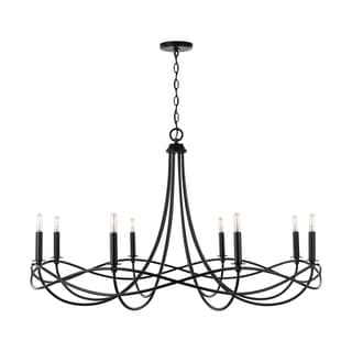 Sonnet 8-light Matte Black Chandelier