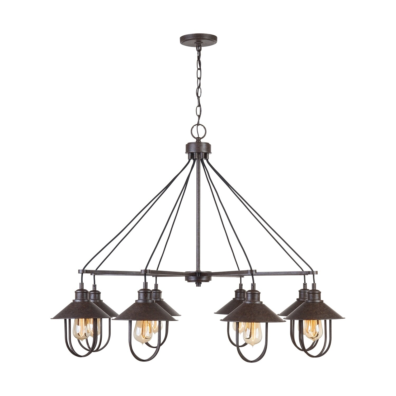 Pawley 8-light Mineral Brown Chandelier - Chandeliers For Bedrooms by Overstock.com