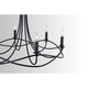 preview thumbnail 3 of 2, Sonnet 6-light Matte Black Chandelier