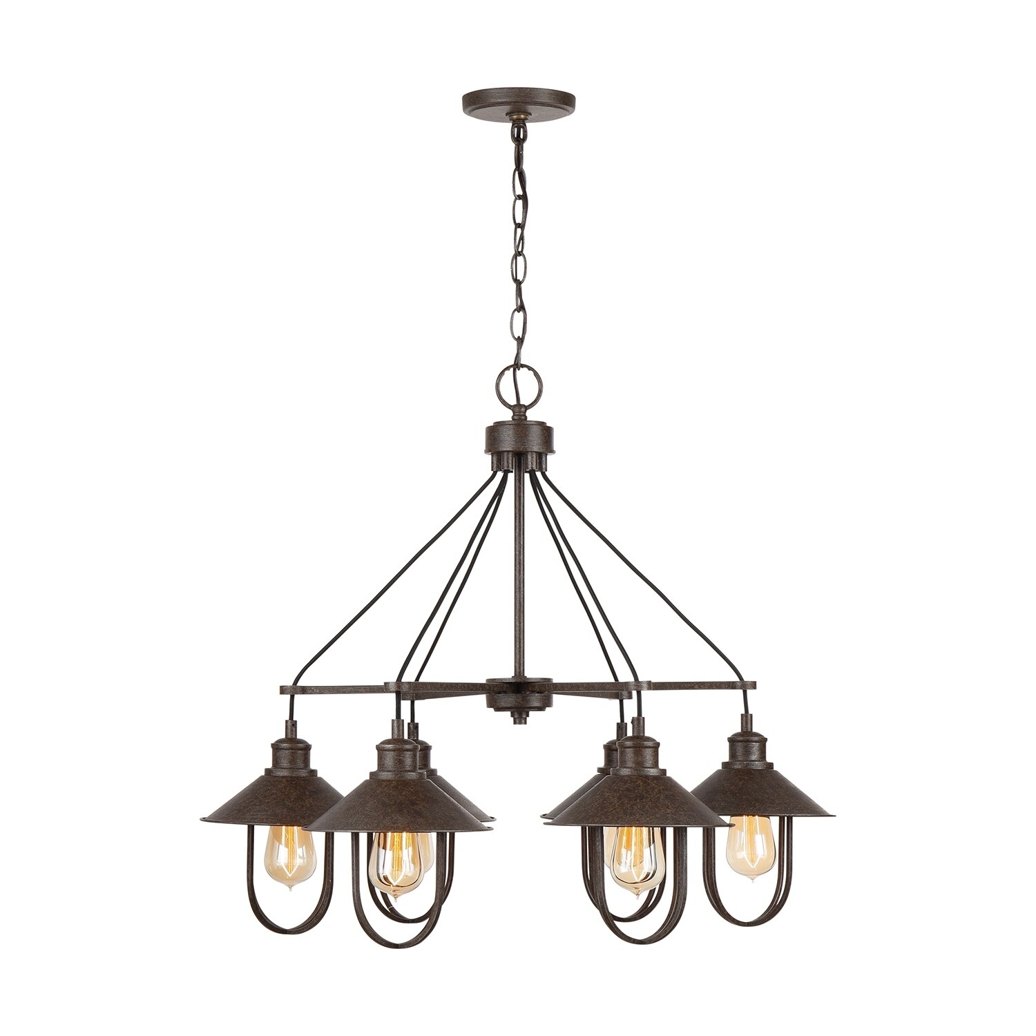 Pawley 6-light Mineral Brown Chandelier - Chandeliers For Bedrooms by Overstock.com