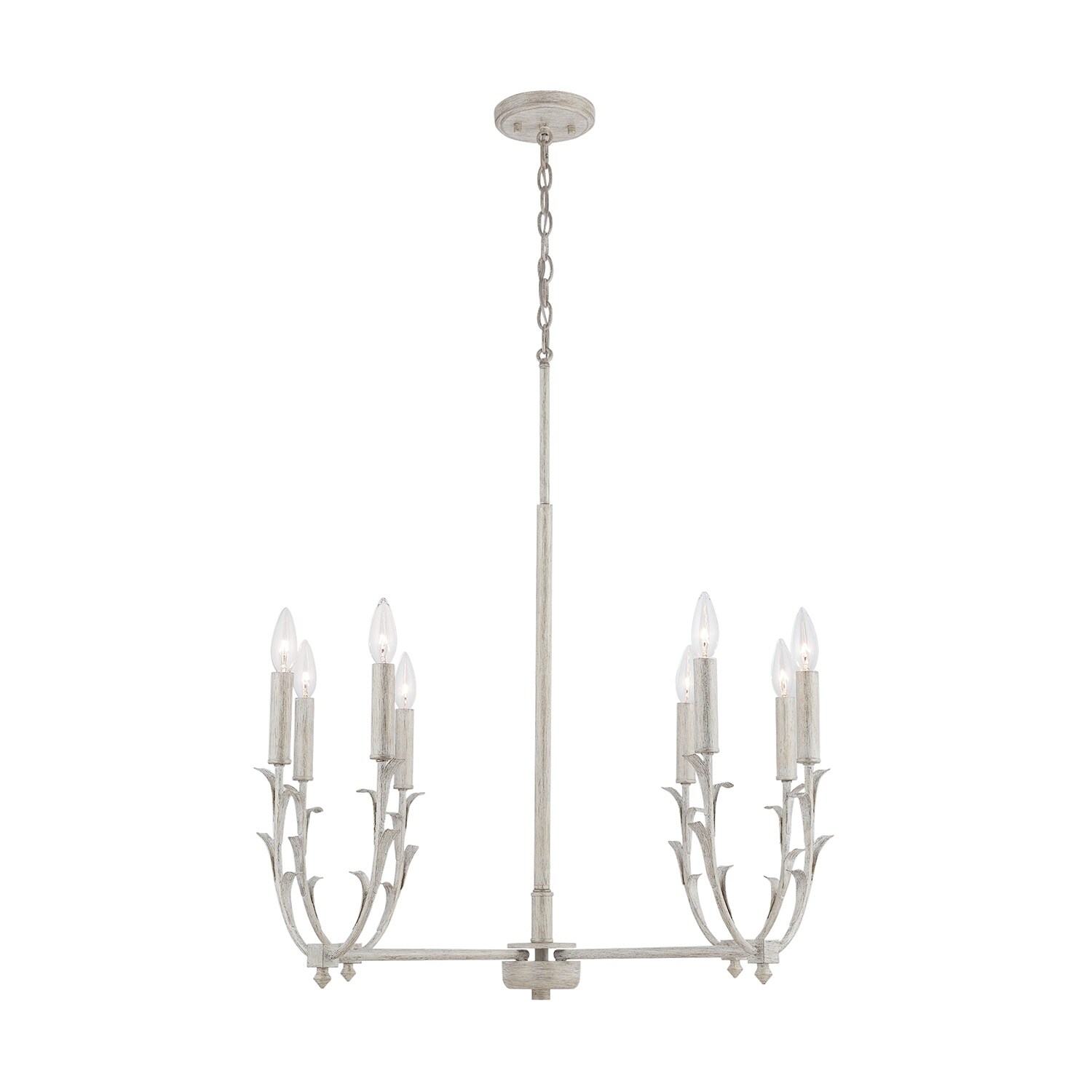Jardin 8-light Winter White Chandelier - Chandeliers For Bedrooms by Overstock.com