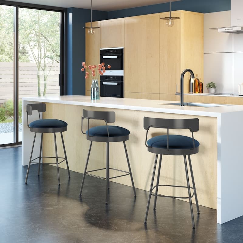 Amisco Monza Swivel Counter and Bar Stool