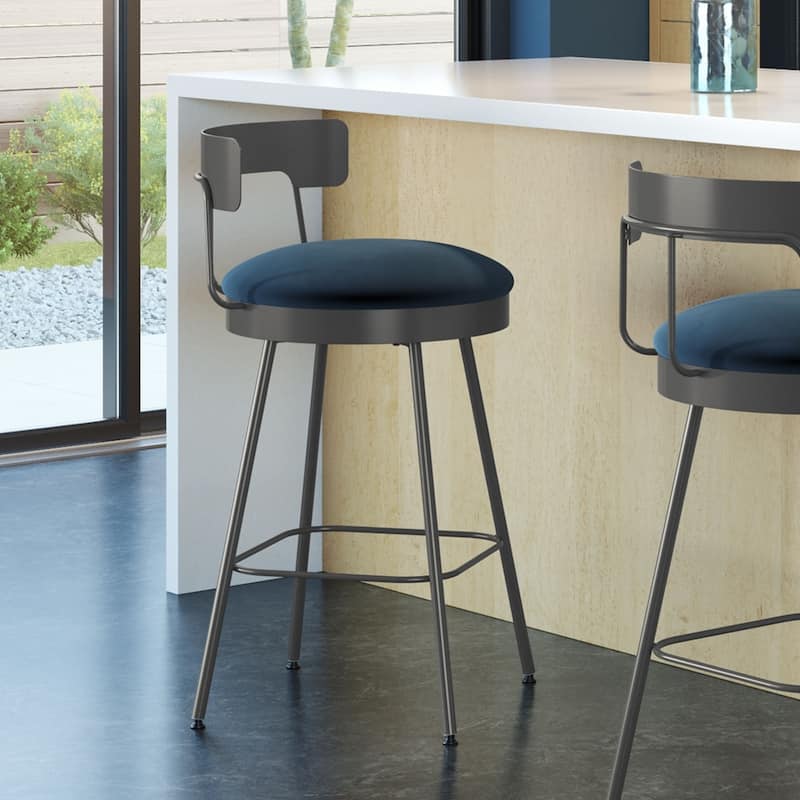 Amisco Monza Swivel Counter and Bar Stool