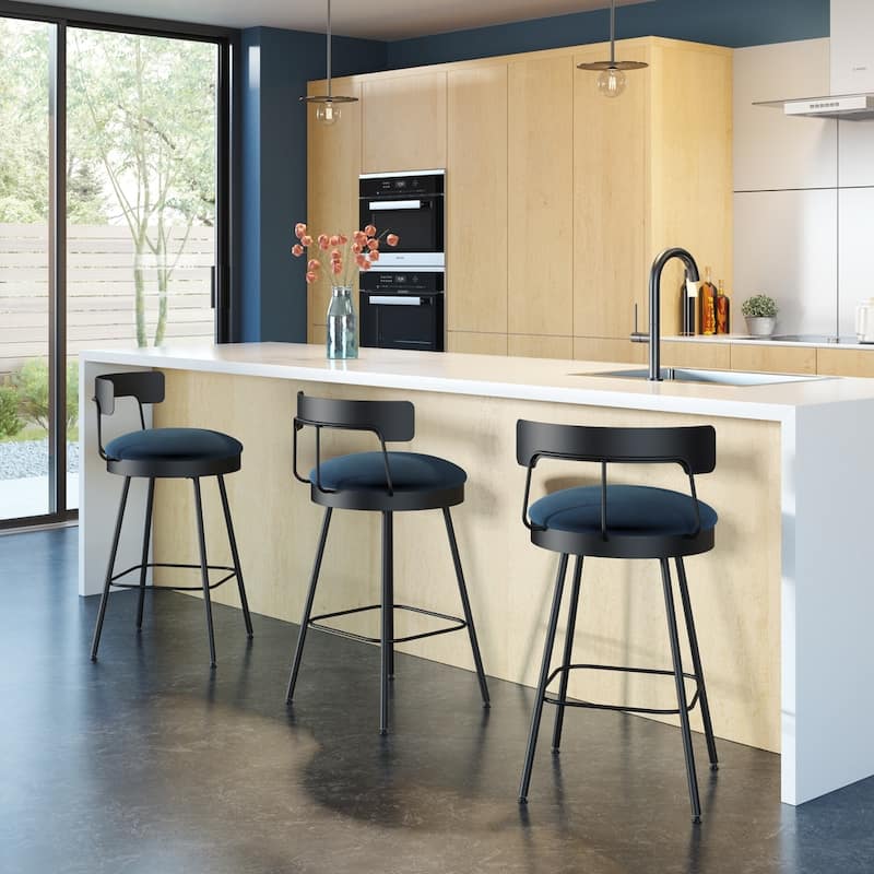 Amisco Monza Swivel Counter and Bar Stool