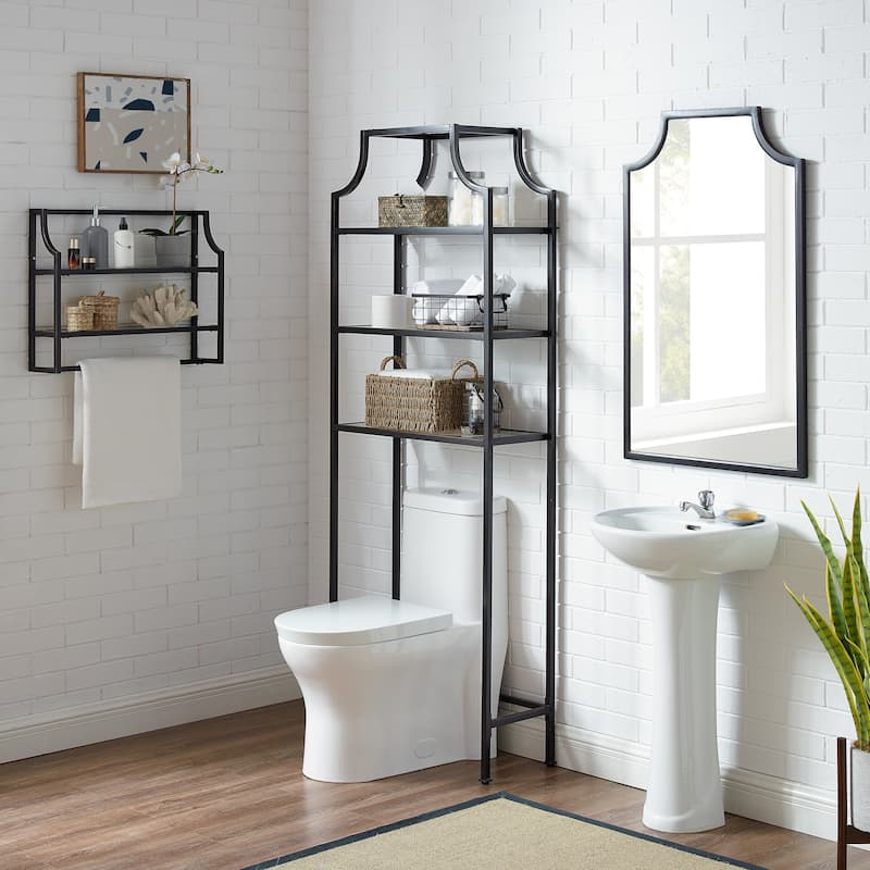 Crosley Aimee Oil-rubbed Bronze Space Saver - Bronze Finish - Black