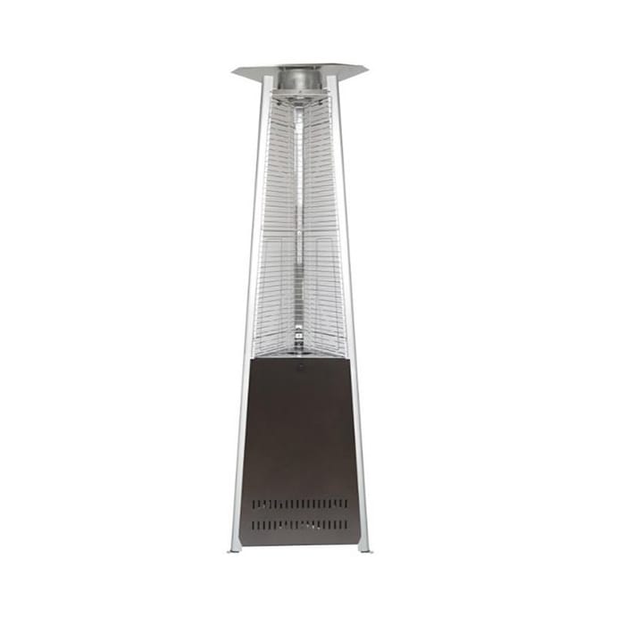 Shop Az Patio Heaters Compact Glass Tube Heater In Hammered Bronze