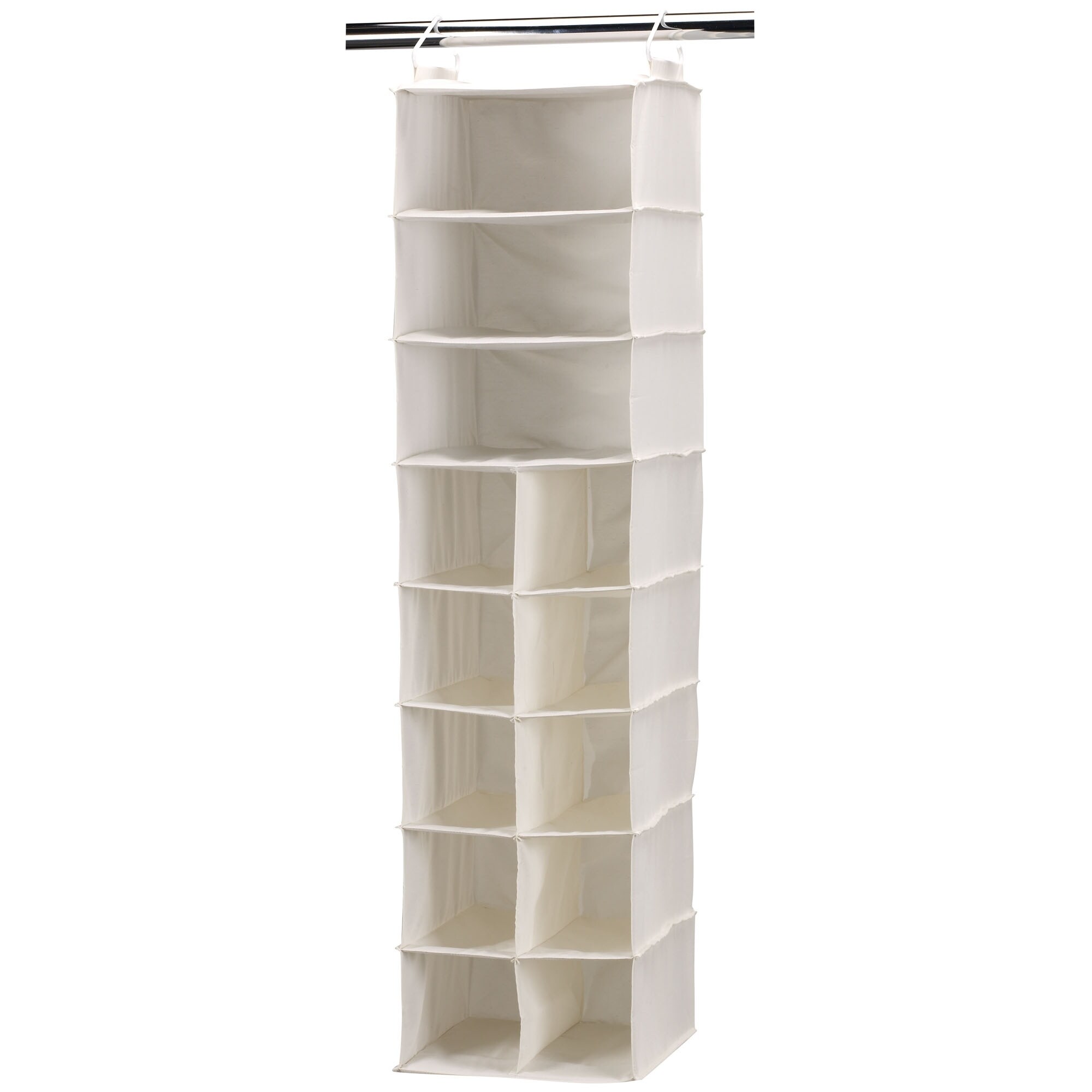 Shop Black Friday Deals On Household Essentials 10 Pocket Hanging Shoe Storage Organizer And 3 Shelf Sweater Organizer Natural Canvas White 10 Tier Overstock 28566440