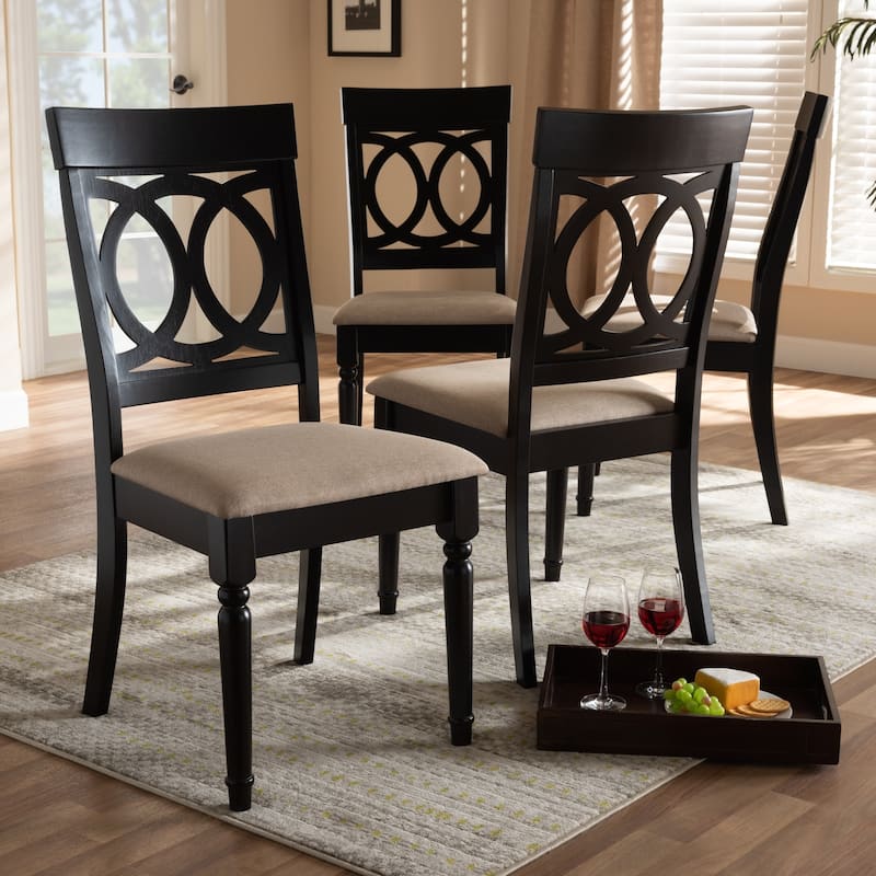 Copper Grove Taizz Modern Fabric 4-piece Dining Chair Set