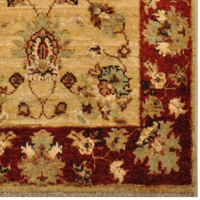 Handmade One-of-a-Kind Vegetable Dye Oushak Wool Rug (Afghanistan) - 2' x 3'