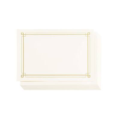 48PCS Blank Certificate Gold Foil Border Paper - Printer Fit, 8.5 x 11 ...