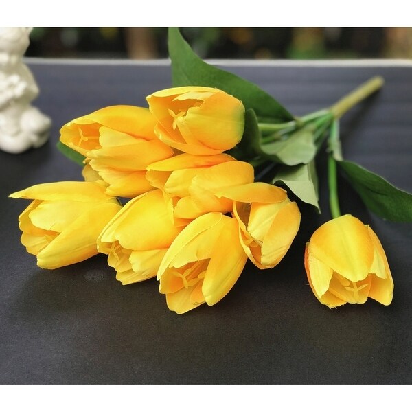 silk tulip flower arrangements