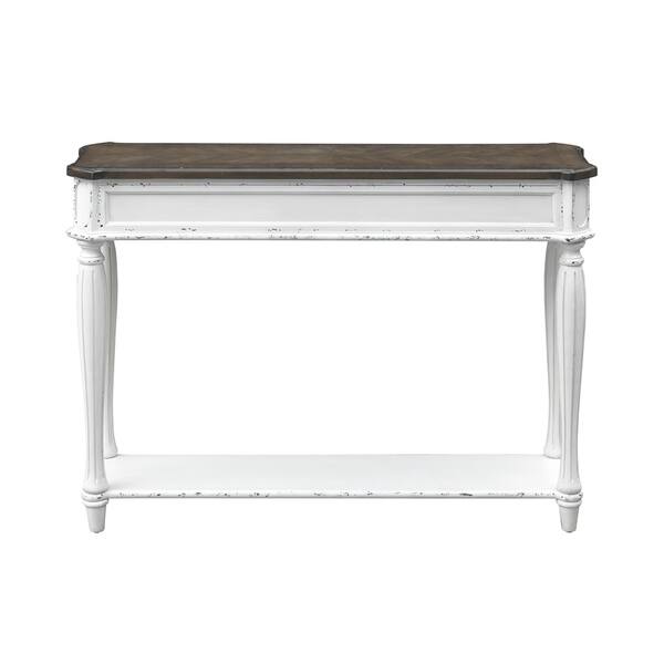 Somette Cottage Row One Drawer Console Table White 48 L X Somette Cottage Row One Drawer