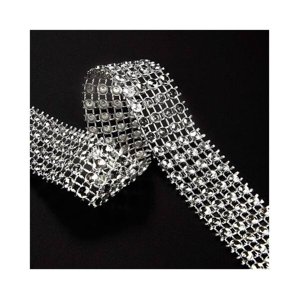 Shop 2 Pack 10 Yard Diamond Rhinestone Wrap Roll For Wedding Cake