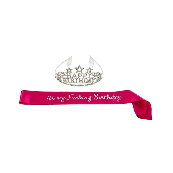 birthday sash and tiara