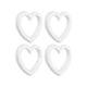 4-Pack Polystyrene Heart Shaped Foam Wreath, Open Heart Shaped DIY ...