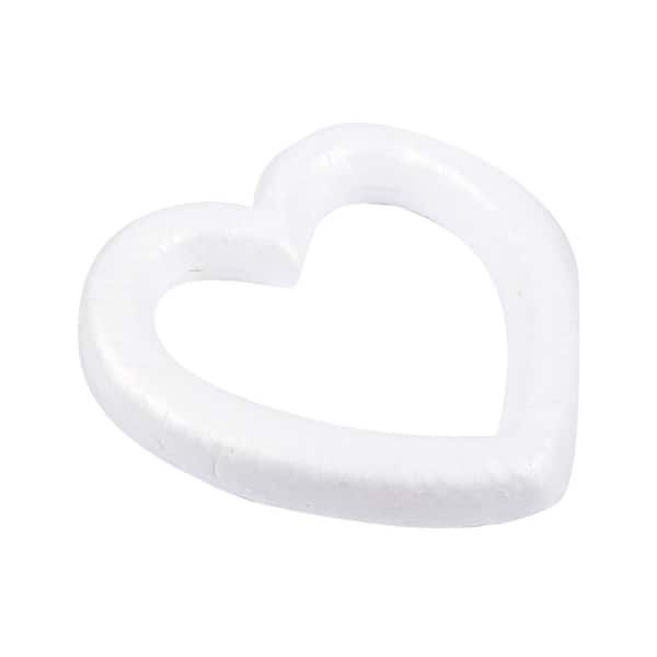 4-Pack Polystyrene Heart Shaped Foam Wreath, Open Heart Shaped DIY Supplies  - Bed Bath & Beyond - 28571252
