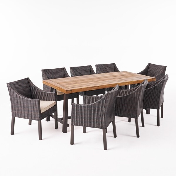 8 seater wicker outdoor setting