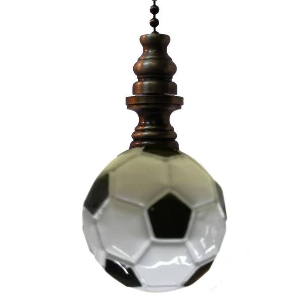 Shop Alloy Soccer Ball Ceiling Fan Pull Antiqued Brass Base 1 75 H