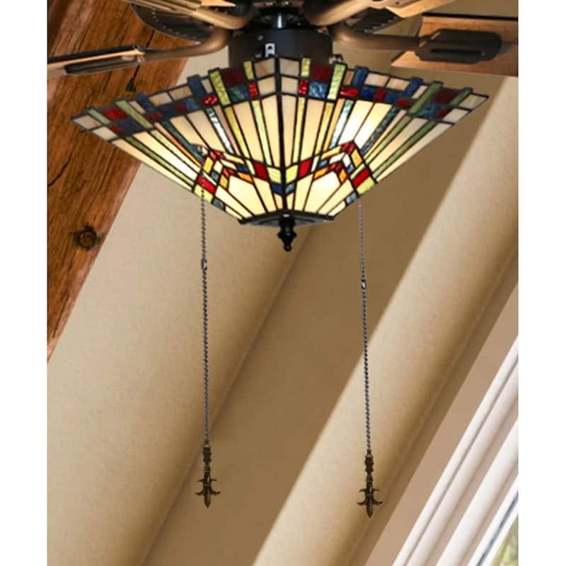 Fleur De Lis Antique Brass Ceiling Fan Pull 3.2"h