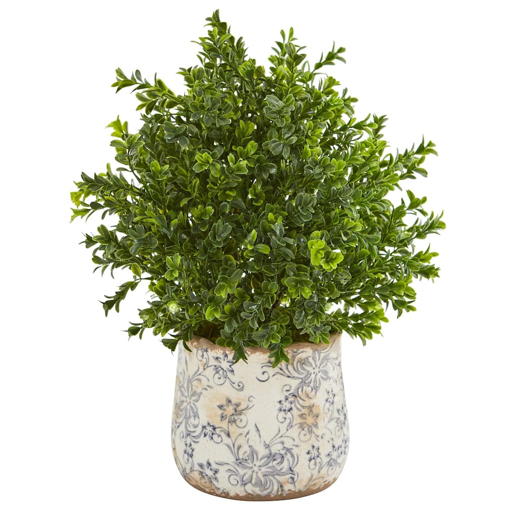 18" Sweet Grass Artificial Plant in Floral Vase (Indoor/Outdoor)