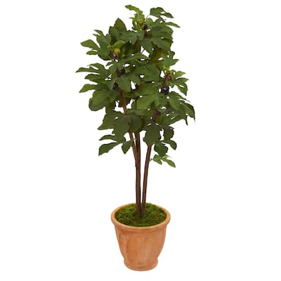 47" Fig Artificial Tree in Terra-Cotta Planter