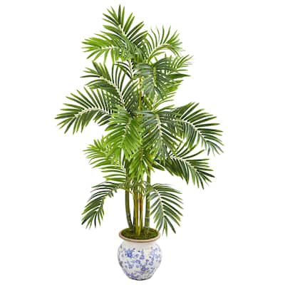 58" Areca Palm Artificial Tree in Floral Planter