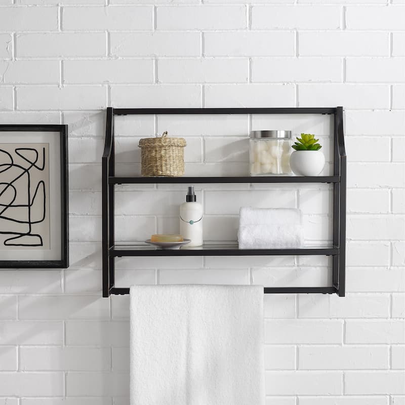 Crosley Aimee Oil-rubbed Bronze Wall Shelf