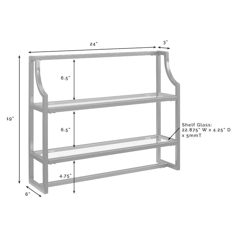 Crosley Aimee Oil-rubbed Bronze Wall Shelf
