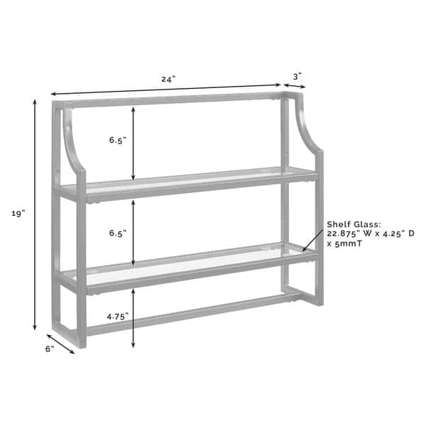Aimee 24 in. Wall Shelf in Oil Rubbed Bronze Aimee 24 in. Wall Shelf in Oil Rubbed Bronze