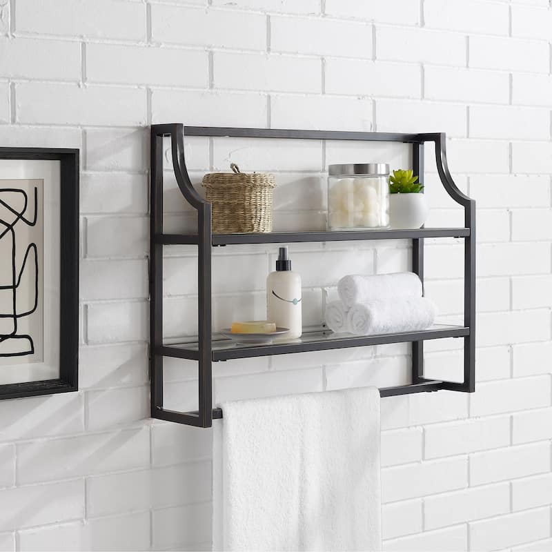 Crosley Aimee Oil-rubbed Bronze Wall Shelf