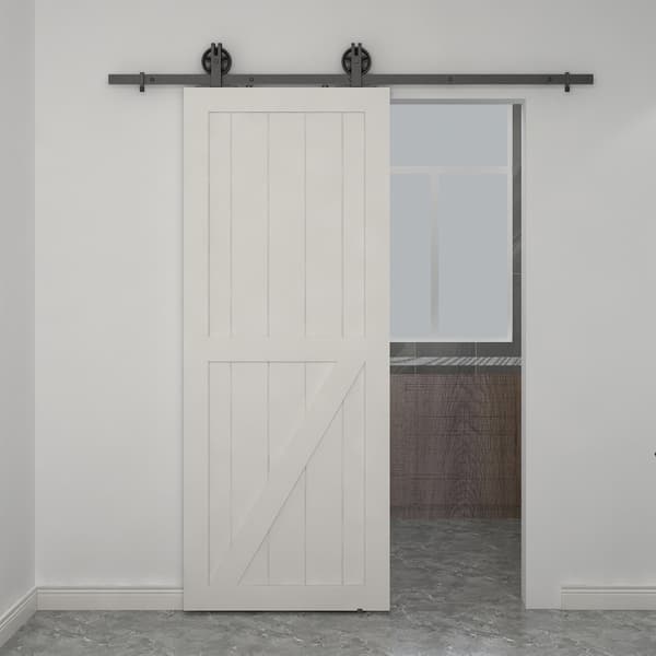 Half Check Barn Door With Half Z Brace 37 In