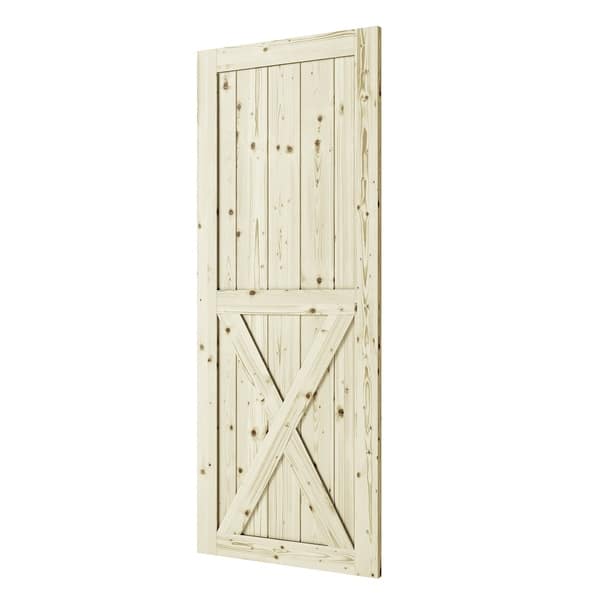 Shop Half Cross X Brace Barn Door 37in Free Shipping Today