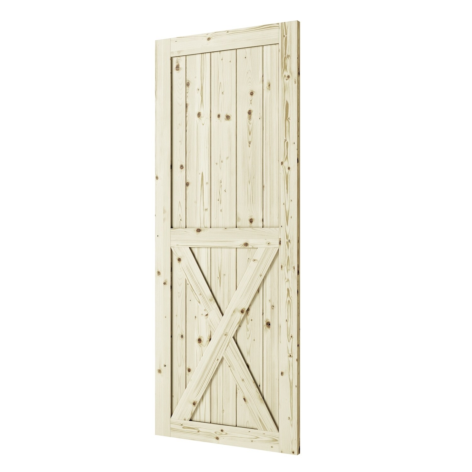 Shop Half Cross X Brace Barn Door 33 In Free Shipping Today