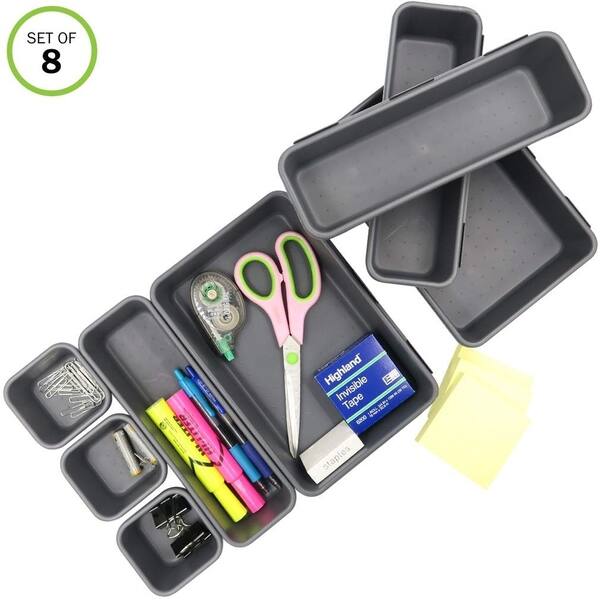 Shop Evelots Interlocking Drawer Organizer Storage Bins Office