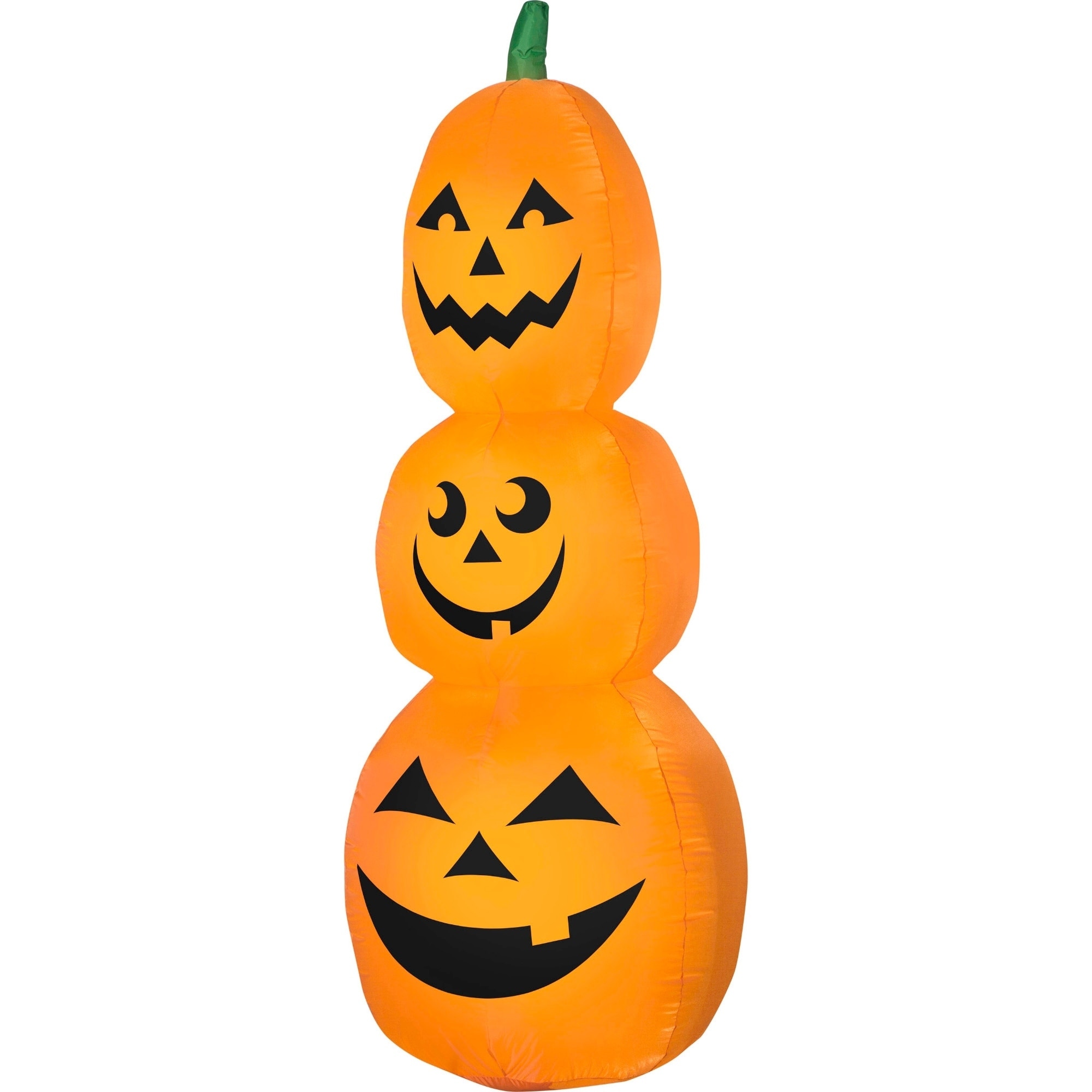 Airblown Inflatables 3 ft. W x 7 ft. H Orange Pumpkin Stack Scene