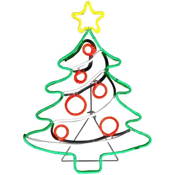 Airblown Inflatables 1 Ft W X 2 Ft H Light Glo Christmas Tree