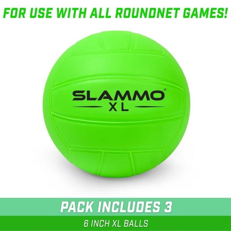 GoSports Slammo 6" XL Balls | Great for Easier Gameplay & Longer Rallies - Green