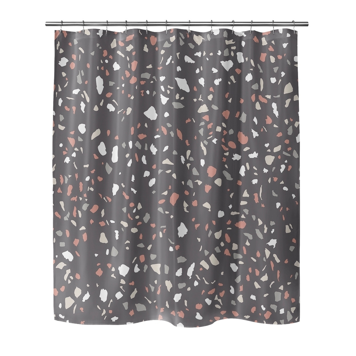 dark grey shower curtain