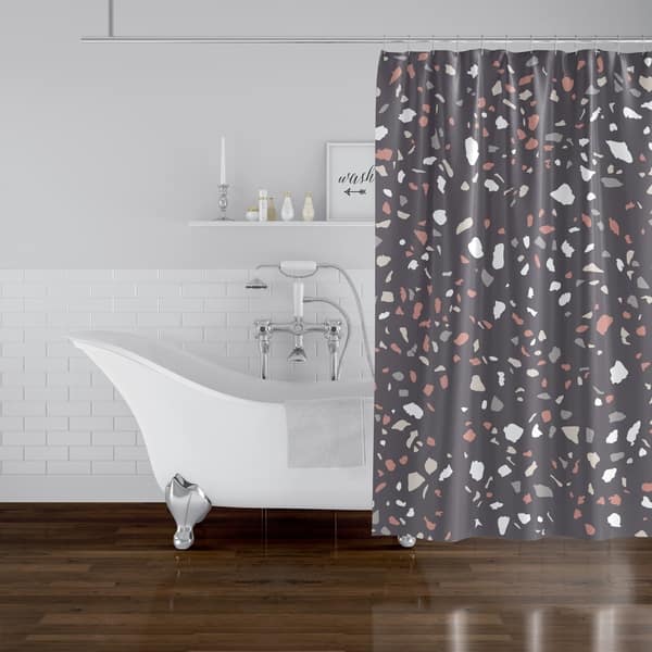 VENEZIANA DARK GRAY Shower Curtain By Kavka Designs Bed Bath & Beyond