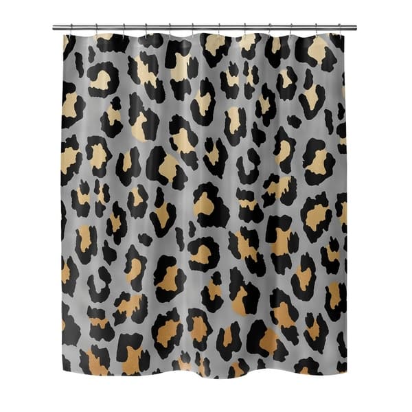 animal print shower mat