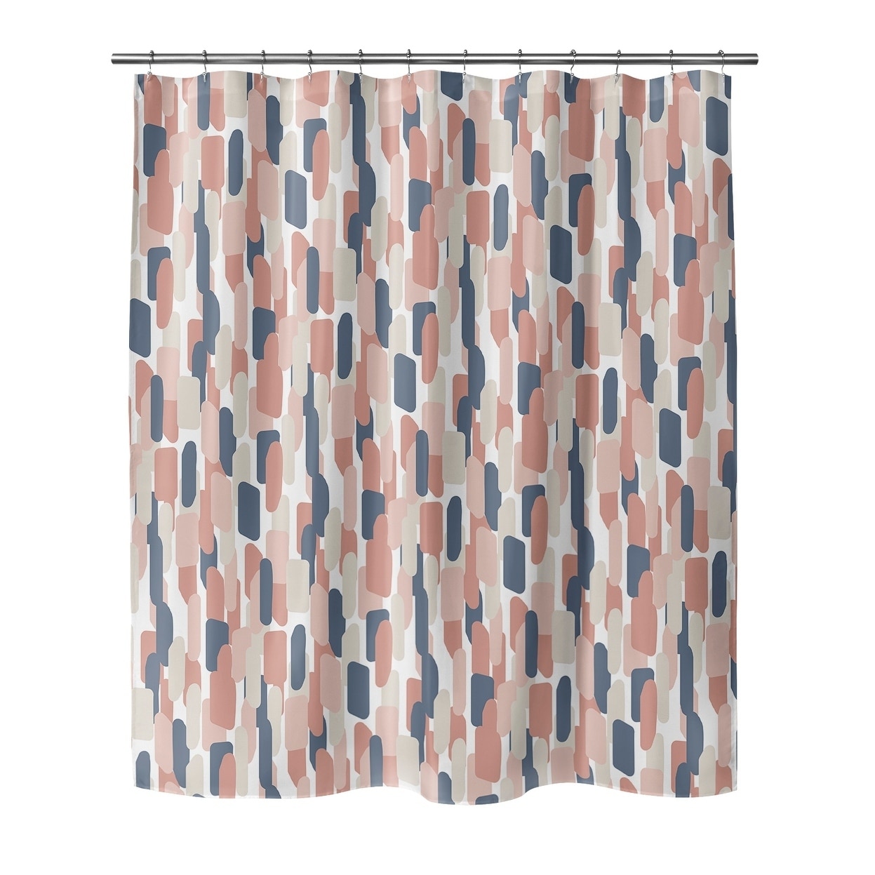 pink and brown shower curtain