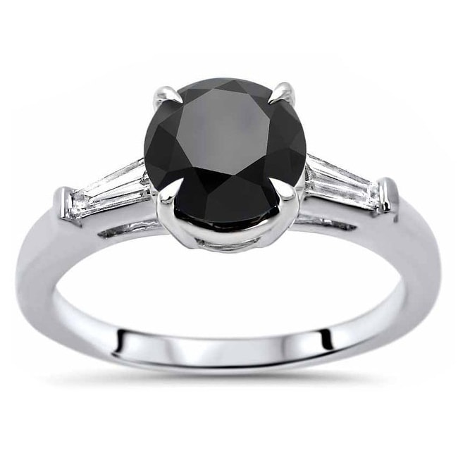 4ct black diamond ring