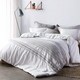 Shop Cambria Stitch Embroidered Queen Size Comforter Set in White (As ...