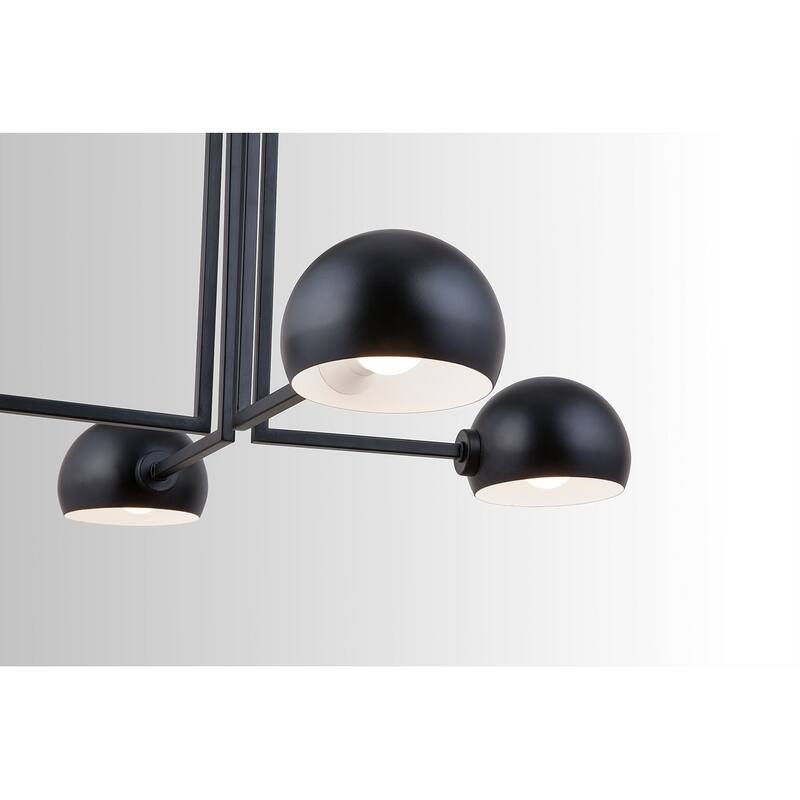 Hadley 4-light Matte Black Chandelier