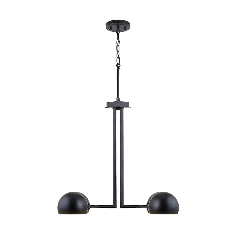 Hadley 4-light Matte Black Chandelier
