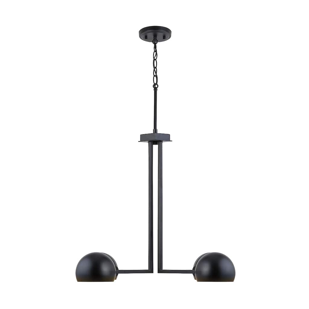 Hadley 4-light Matte Black Chandelier