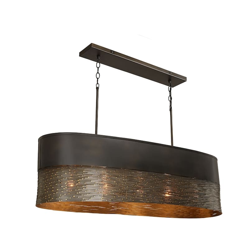 Sana 5-light Grey Iron Island Fixture/ Chandelier