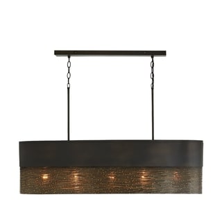 Sana 5-light Grey Iron Island Fixture/ Chandelier