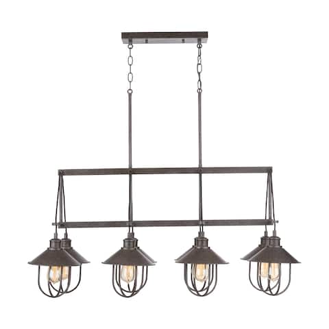 Pawley 8-light Mineral Brown Island Fixture - Overstock - 28575687