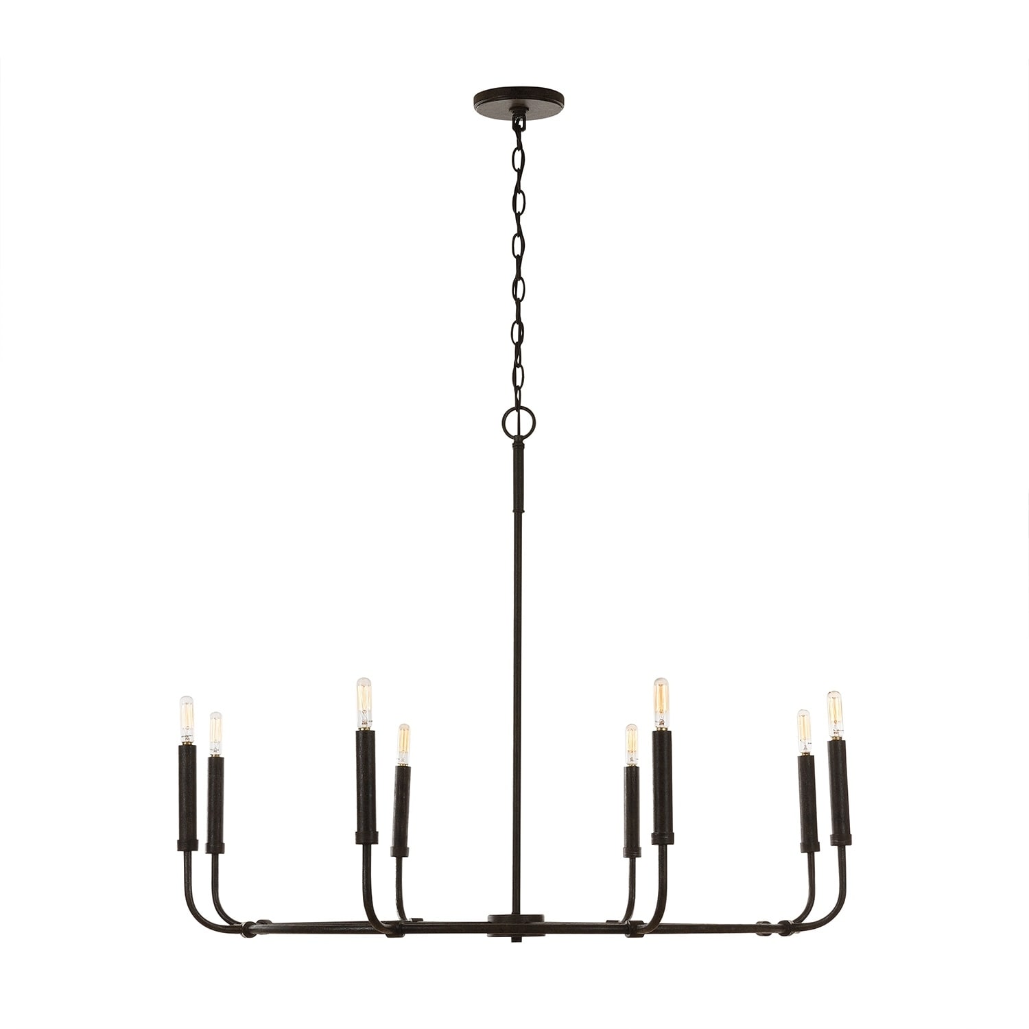 8-light Mineral Brown Chandelier - Chandeliers For Bedrooms by Overstock.com